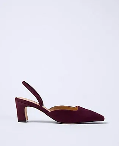 Ann Taylor Suede Slingback Pump