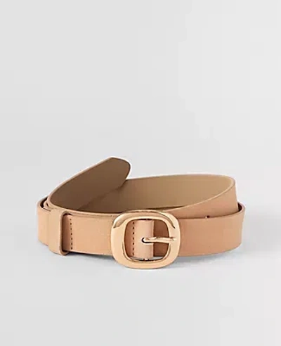 Ann Taylor Suede Square Buckle Belt