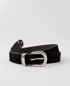 Ann Taylor Suede Textured Belt In Black