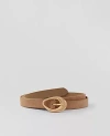 Ann Taylor Suede Textured Buckle Belt In Light Sand