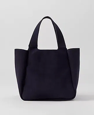 Ann Taylor Suede Tote Bag In Night Sky