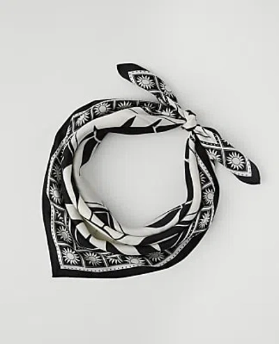 Ann Taylor Sun Print Silk Scarf In Multi