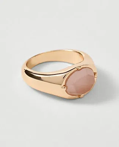 Ann Taylor Sun Stone Ring In Goldtone