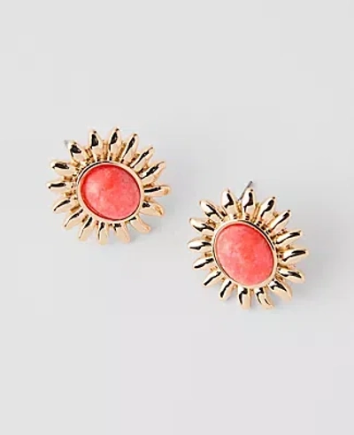 Ann Taylor Sun Stone Stud Earrings