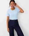 Ann Taylor Sweater Tee In Perfect Sky