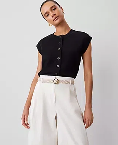 Ann Taylor Sweater Vest In Black