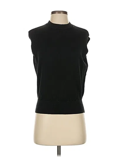 Pre-owned Ann Taylor Sweater Vest In Black