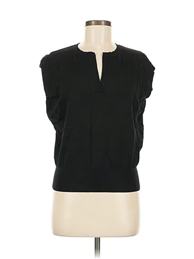 Pre-owned Ann Taylor Sweater Vest In Black