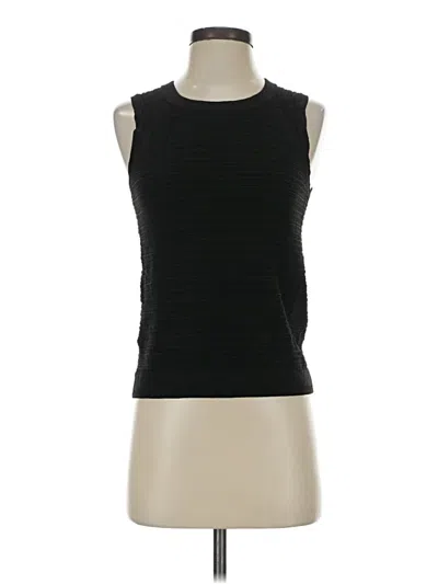 Pre-owned Ann Taylor Sweater Vest In Black