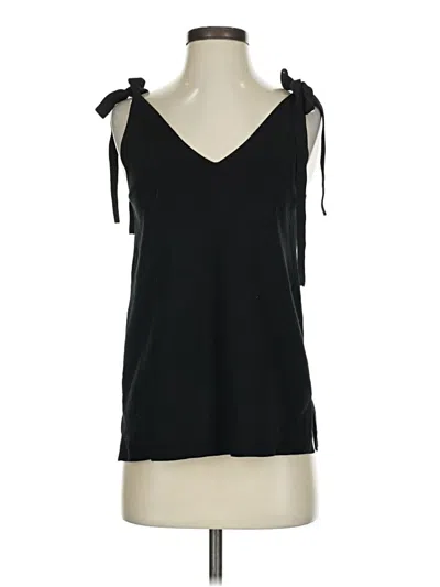 Pre-owned Ann Taylor Sweater Vest In Black