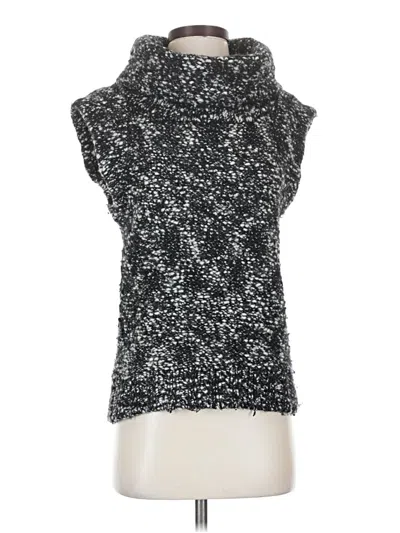 Pre-owned Ann Taylor Sweater Vest In Black