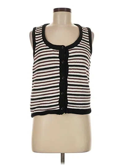 Pre-owned Ann Taylor Sweater Vest In Black