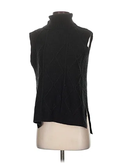 Pre-owned Ann Taylor Sweater Vest In Black