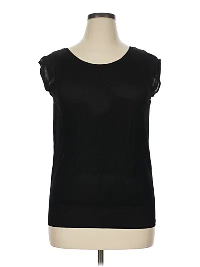Pre-owned Ann Taylor Sweater Vest In Black
