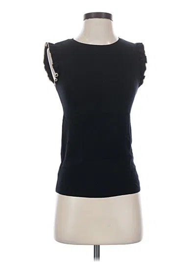 Pre-owned Ann Taylor Sweater Vest In Black