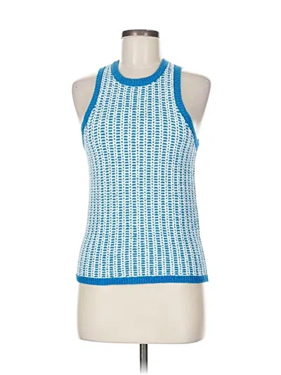 Pre-owned Ann Taylor Sweater Vest In Blue
