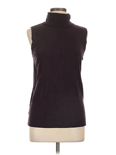 Pre-owned Ann Taylor Sweater Vest In Burgundy