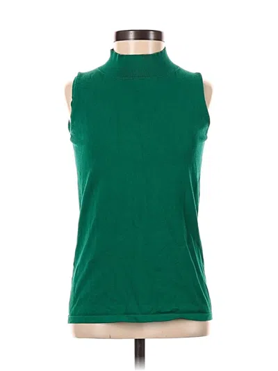 Pre-owned Ann Taylor Sweater Vest In Green