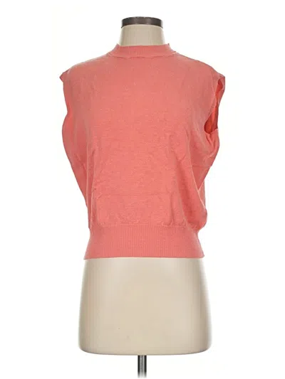 Pre-owned Ann Taylor Sweater Vest In Orange