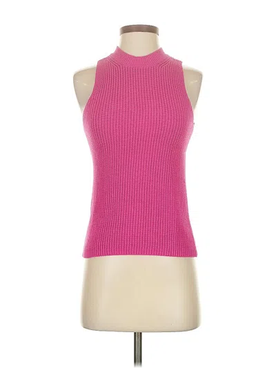 Pre-owned Ann Taylor Sweater Vest In Pink
