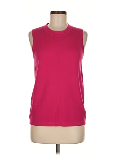 Pre-owned Ann Taylor Sweater Vest In Pink