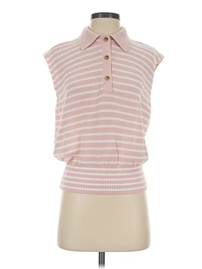 Pre-owned Ann Taylor Sweater Vest In Pink