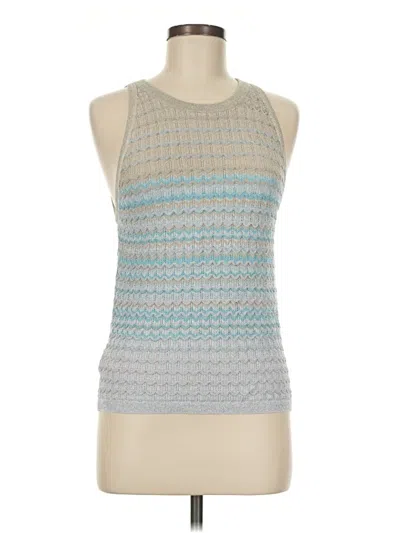 Pre-owned Ann Taylor Sweater Vest In Silver
