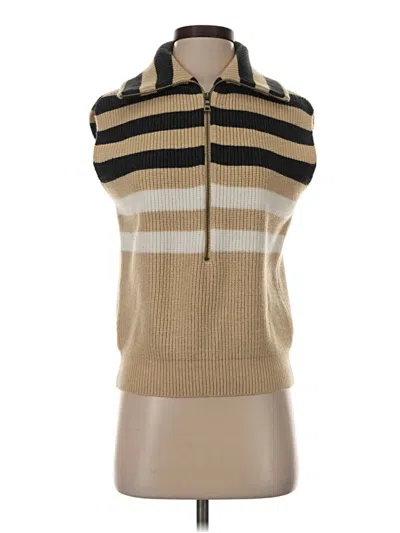 Pre-owned Ann Taylor Sweater Vest In Tan