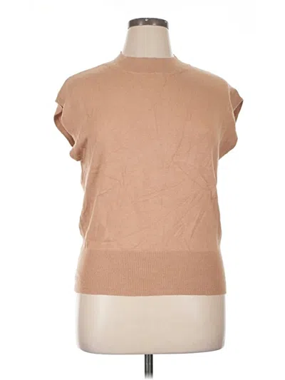 Pre-owned Ann Taylor Sweater Vest In Tan