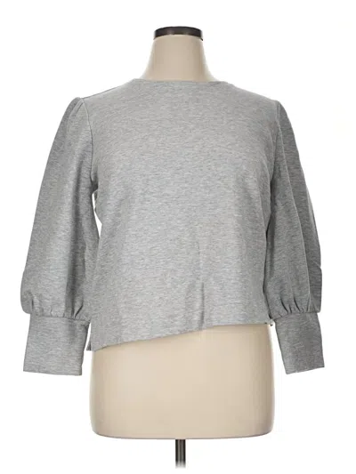Pre-owned Ann Taylor Sweatshirt In Gray
