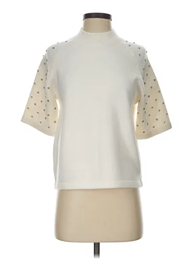 Pre-owned Ann Taylor Sweatshirt In Ivory