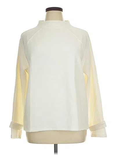 Pre-owned Ann Taylor Sweatshirt In Ivory
