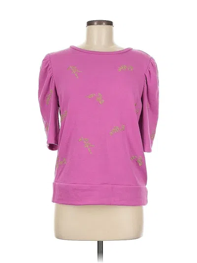 Pre-owned Ann Taylor Sweatshirt In Pink