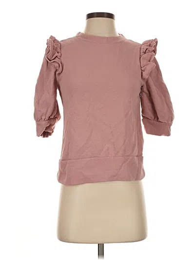 Pre-owned Ann Taylor Sweatshirt In Pink
