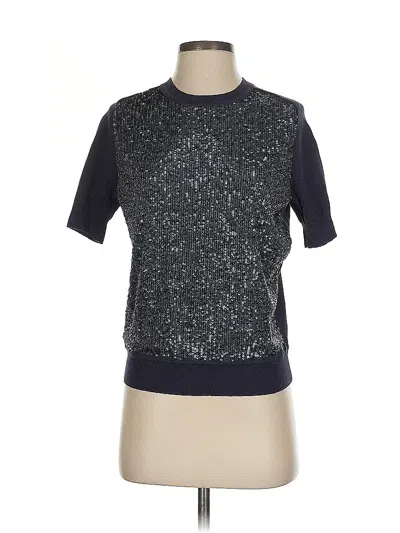 Pre-owned Ann Taylor Sweatshirt In Silver