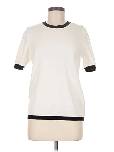 Pre-owned Ann Taylor Sweatshirt In White