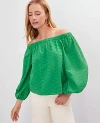 Ann Taylor Petite Eyelet Off The Shoulder Top