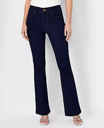Ann Taylor Tall Sculpting Pocket Mid Rise Boot Cut Jeans In Rinse Wash