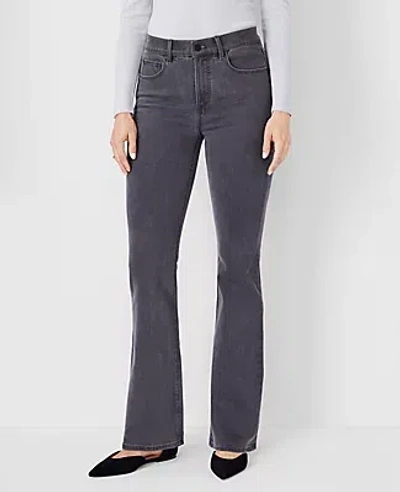 Ann Taylor Tall Mid Rise Boot Jeans In Mid Grey Wash