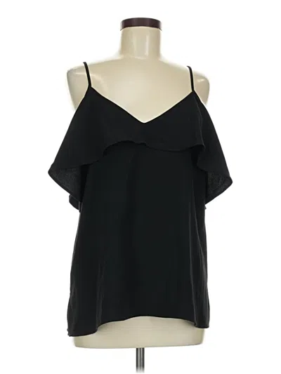 Pre-owned Ann Taylor Tank Top Black Cold Shoulder Neckline Tops