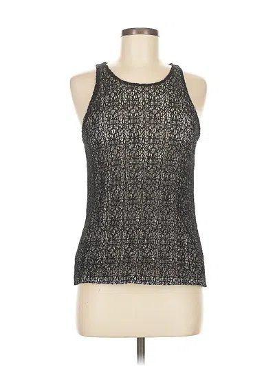 Pre-owned Ann Taylor Tank Top Black Halter Neckline Tops