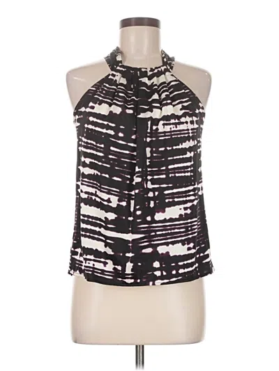 Pre-owned Ann Taylor Tank Top Black Halter Neckline Tops