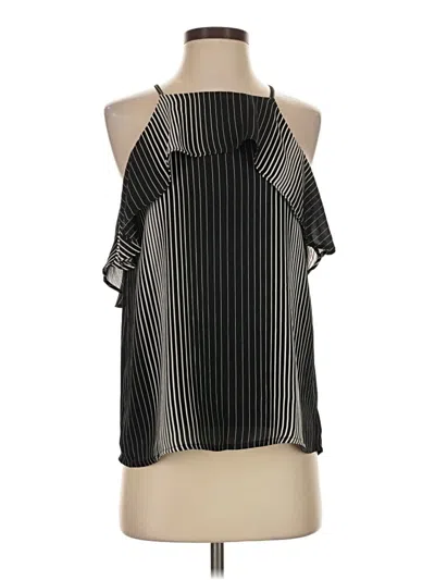Pre-owned Ann Taylor Tank Top Black Halter Neckline Tops