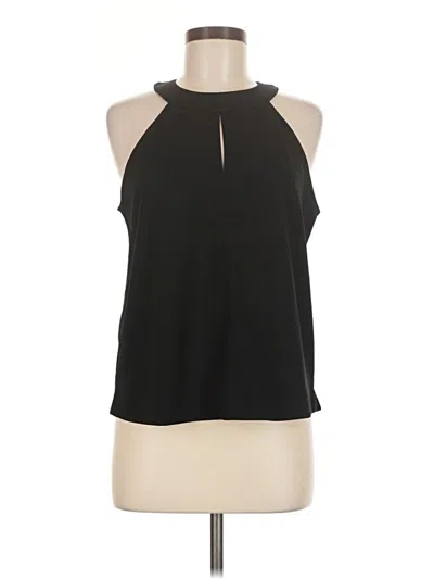 Pre-owned Ann Taylor Tank Top Black Halter Neckline Tops
