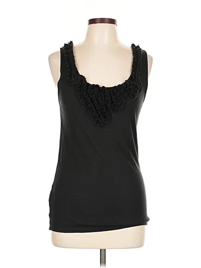 Pre-owned Ann Taylor Tank Top Black Sweetheart Neckline Tops