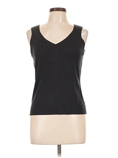 Pre-owned Ann Taylor Tank Top Black V-neck Tops