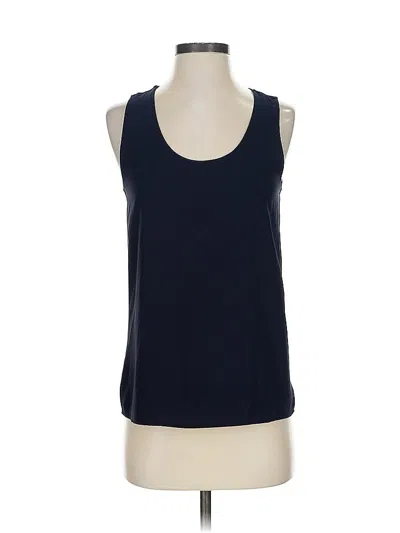 Pre-owned Ann Taylor Tank Top Blue Halter Neckline Tops
