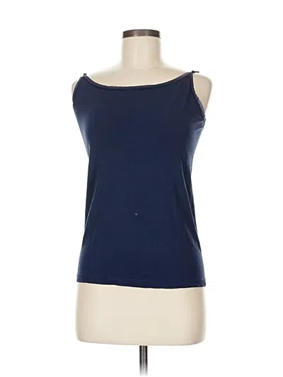 Pre-owned Ann Taylor Tank Top Blue Strapless Neckline Tops