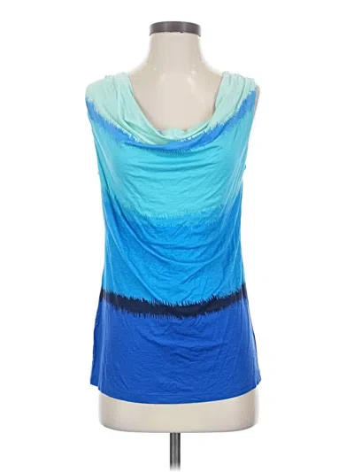 Pre-owned Ann Taylor Tank Top Blue Strapless Neckline Tops