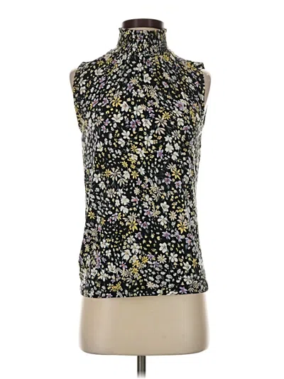 Pre-owned Ann Taylor Tank Top Gold High Neck Tops